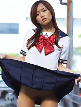 free asian gallery Mayuko Japanese School Uniform